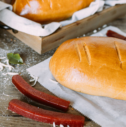 Bread Stuffed With Cheese and Guava